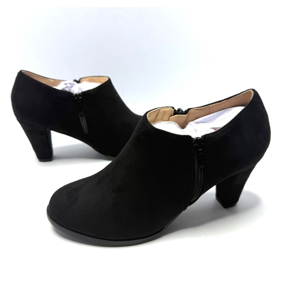 Journee Collection Womens Sanzi Side Zip Dress Shooties Shoes Black Size 6.5 NWT - Picture 4 of 9